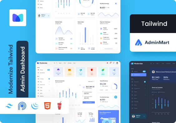 Tailwind Dashboard Templates & Themes media 6