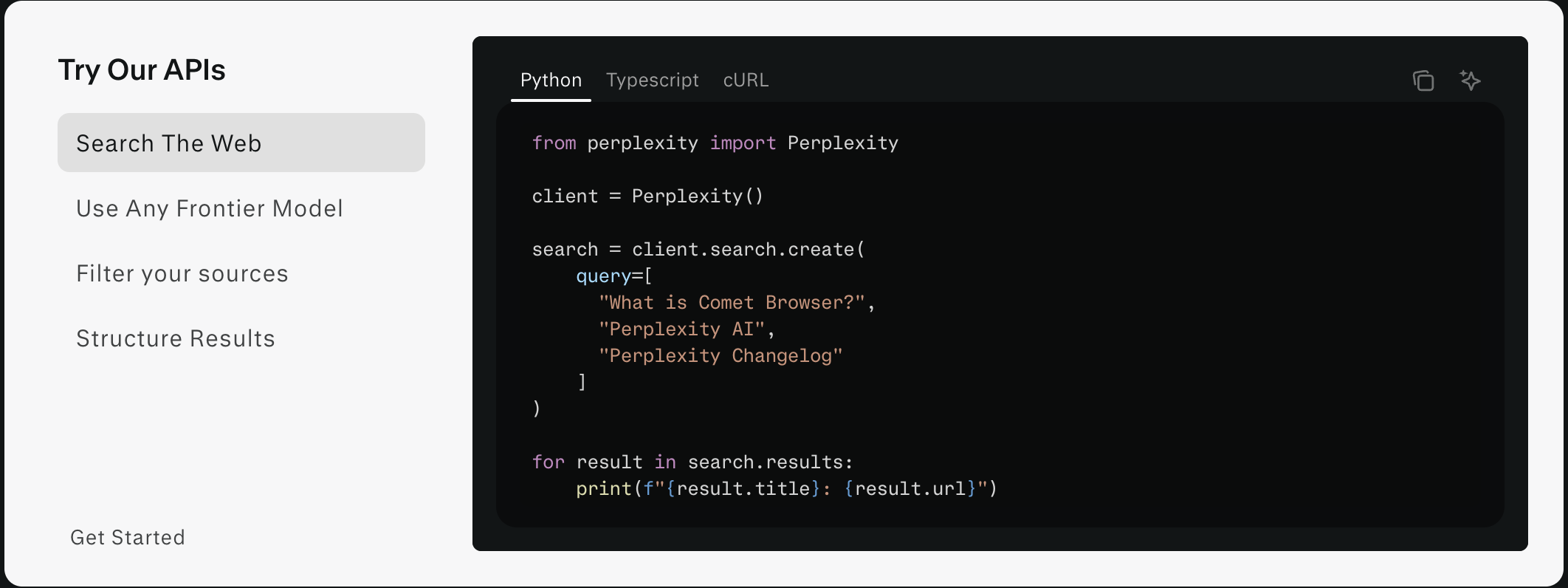 Perplexity API Platform gallery image