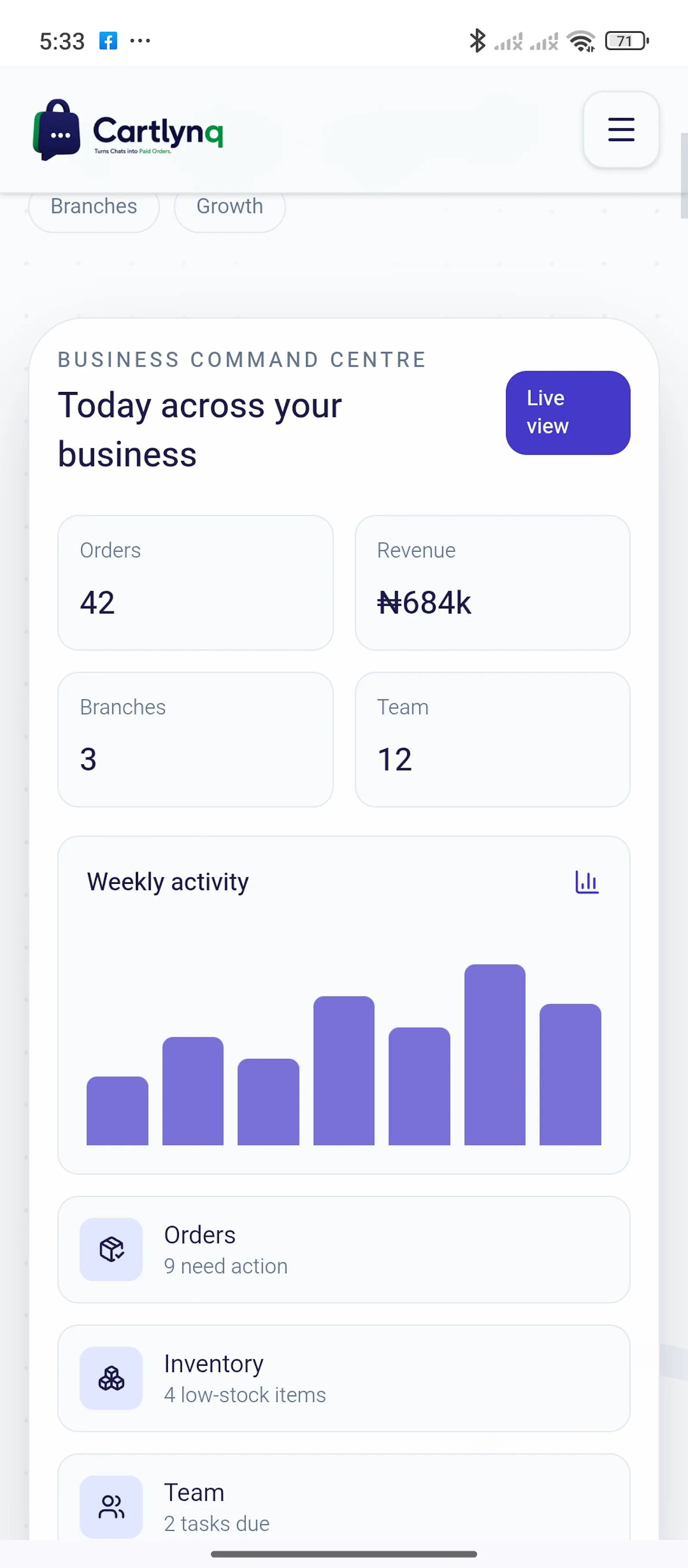 Cartlynq screenshot 2