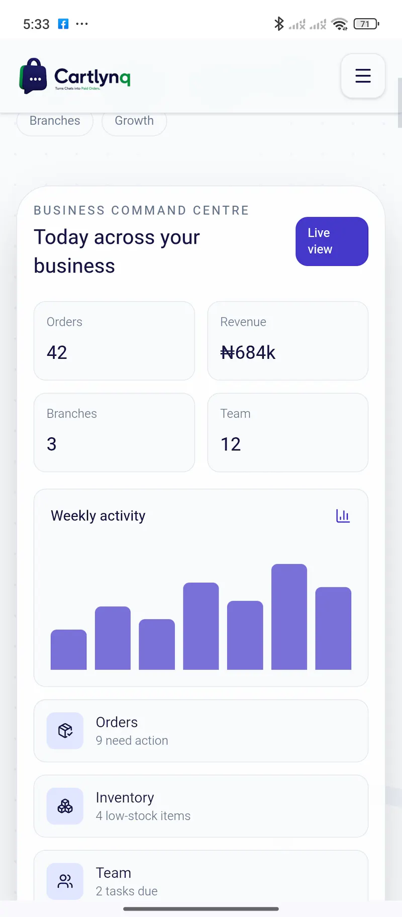 Cartlynq screenshot 2