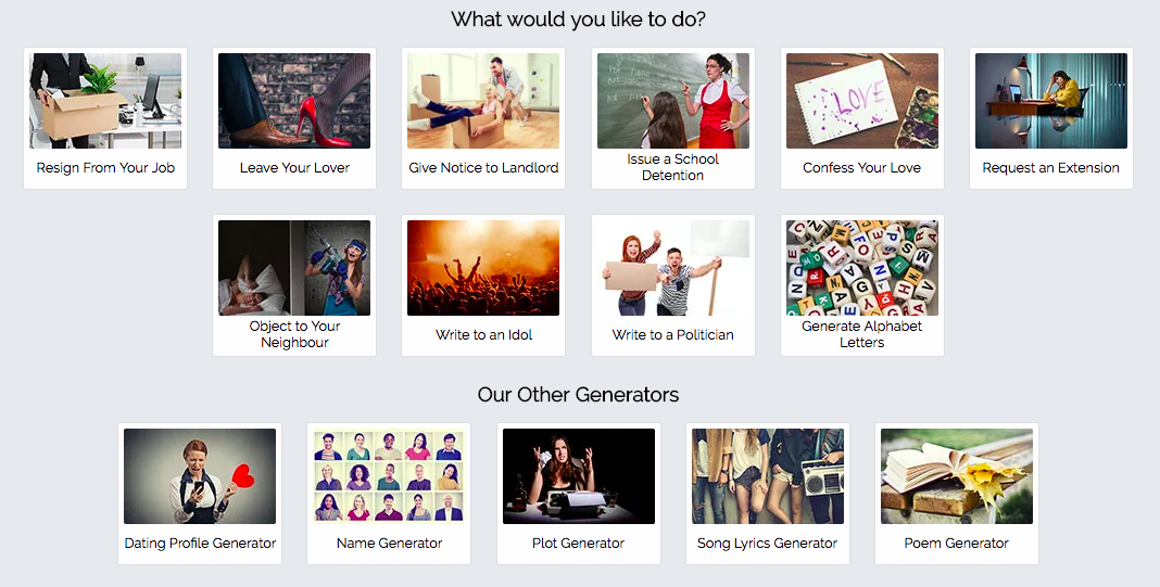 Letter Generator gallery image