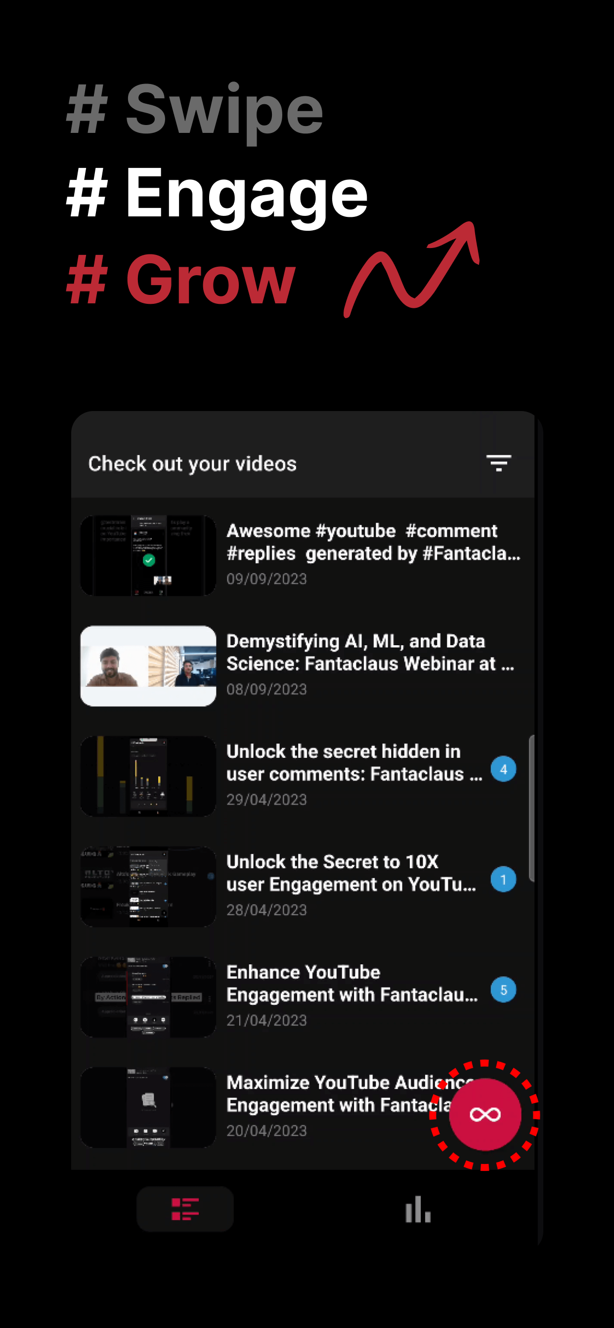 YouTubeのmsgeasy - パーソナライズされた返信で返信するYouTubeコメントのアプリメディア1