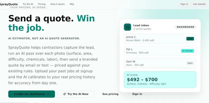 SprayQuote screenshot 1