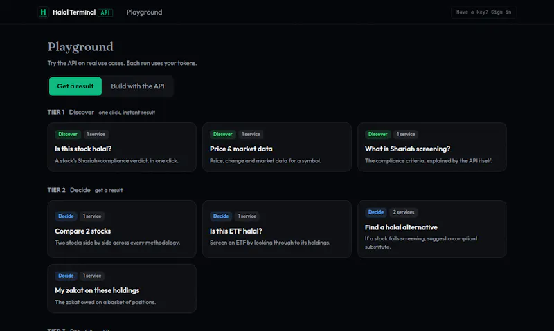 Halal Terminal API screenshot 3