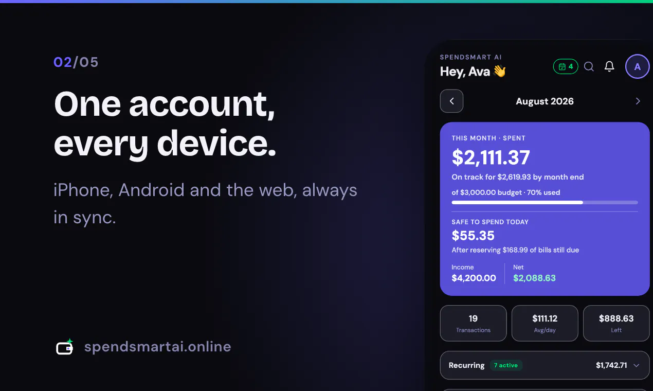 SpendSmart AI 截图 3