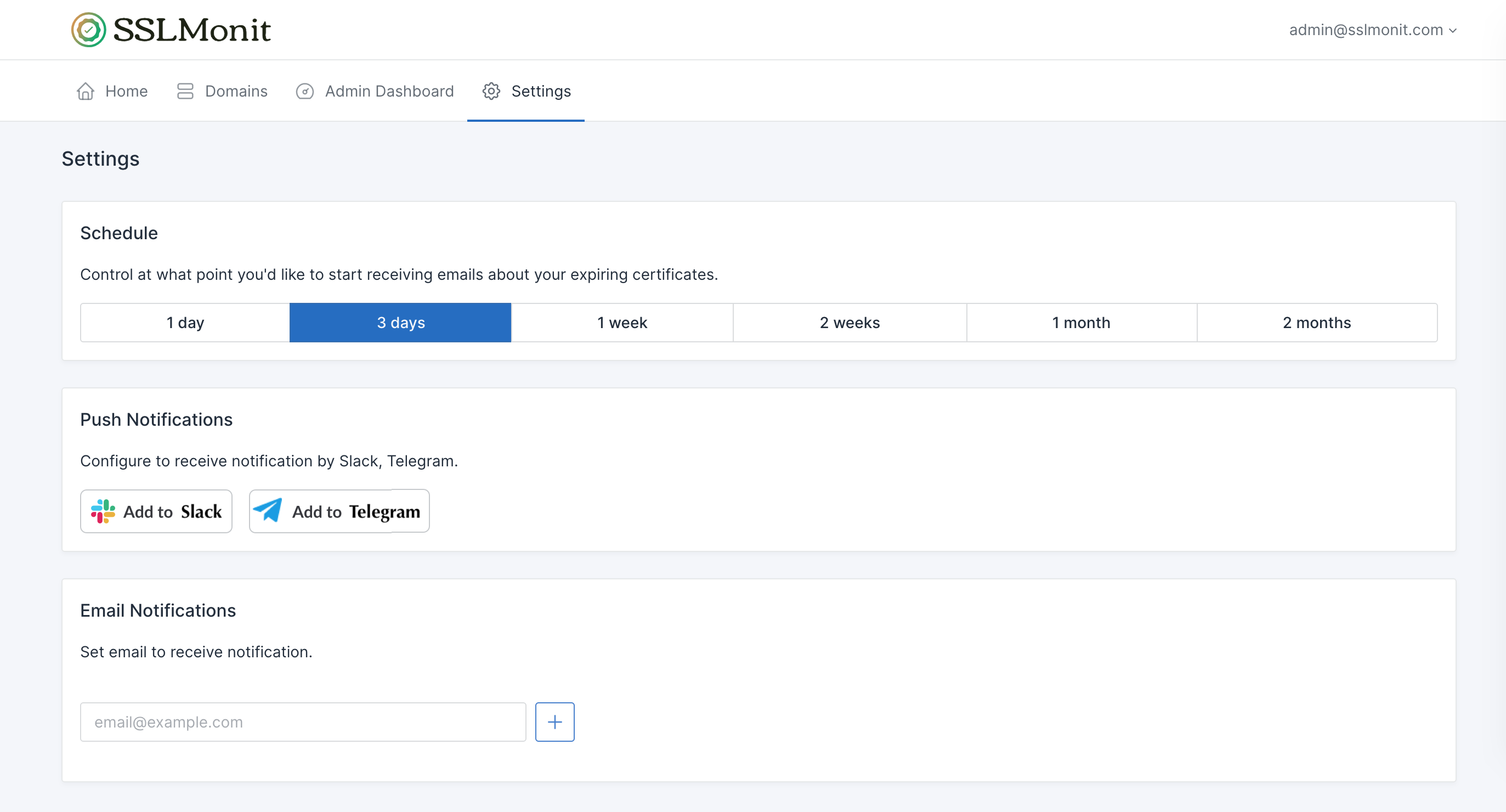 SSLMonit gallery image