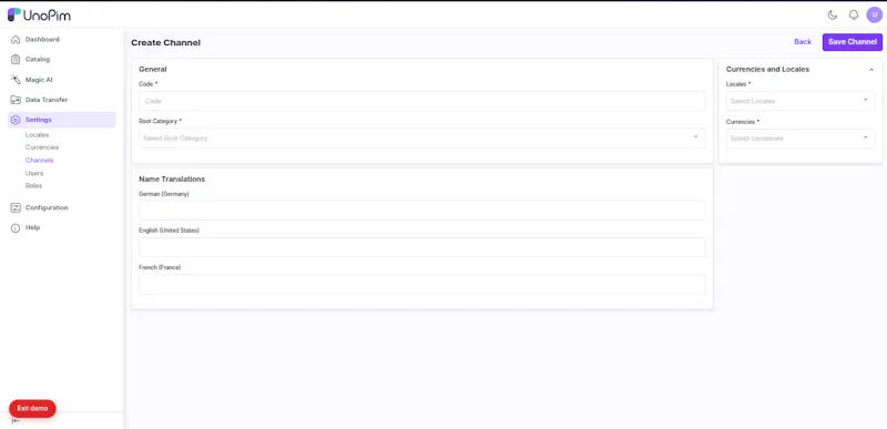 UnoPim screenshot 11