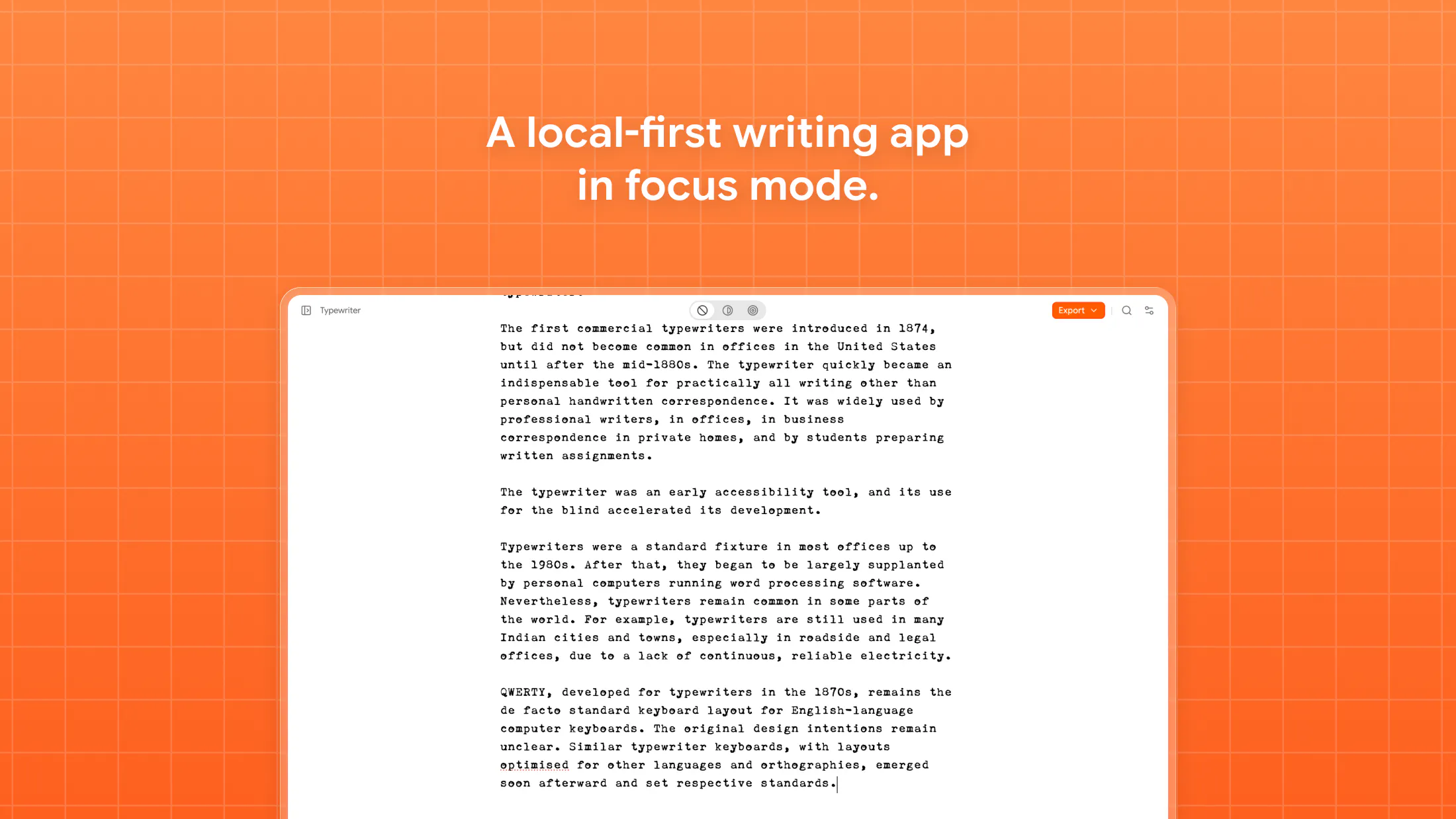 FocusWrite gallery image