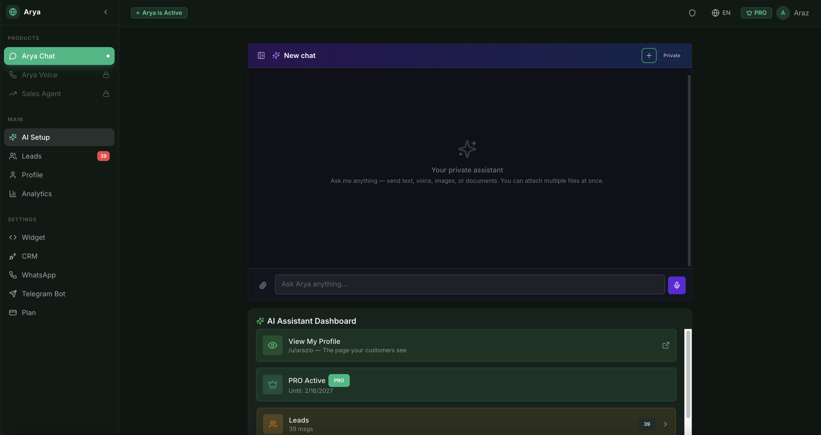 Arya— AI workforce for small businesses. gallery image