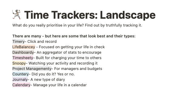 Time Trackers: List of the Landscape gallery image