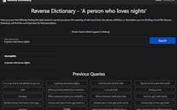 Reverse Dictionary media 3