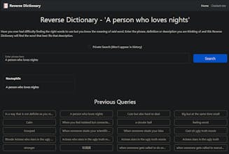 Reverse Dictionary gallery image