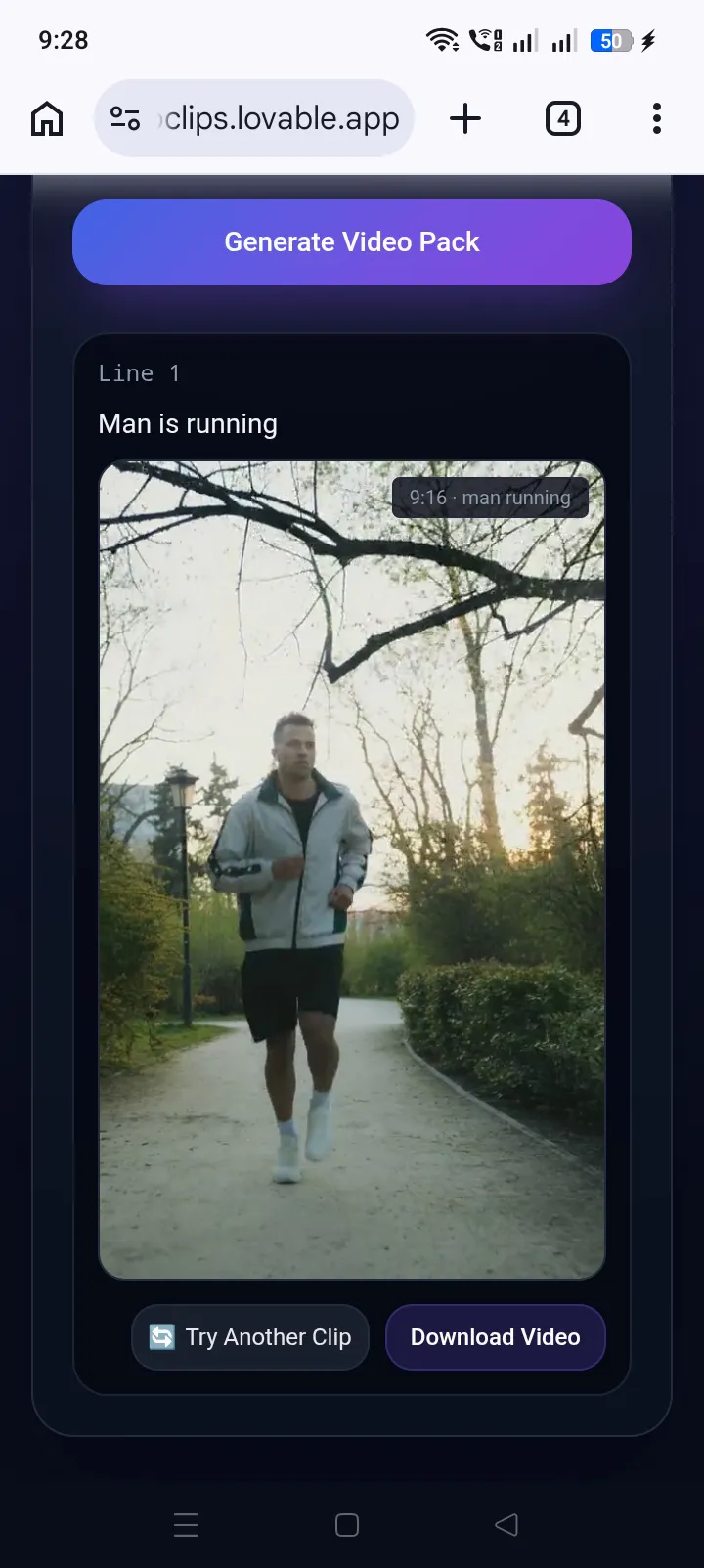 Script to Video Clips Generator gallery image