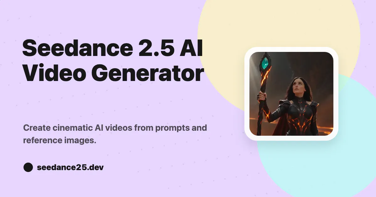 Seedance 2.5: High-Quality Videos Online gallery image