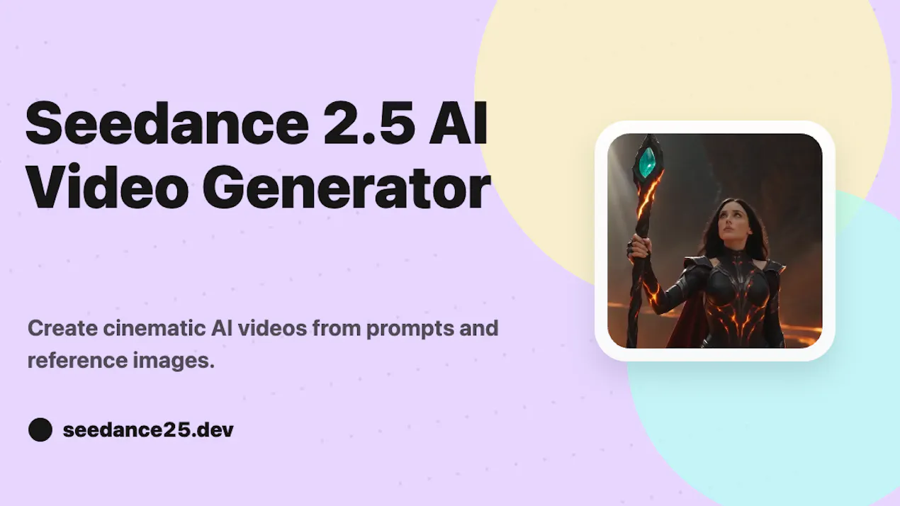 Seedance 2.5: High-Quality Videos Online product