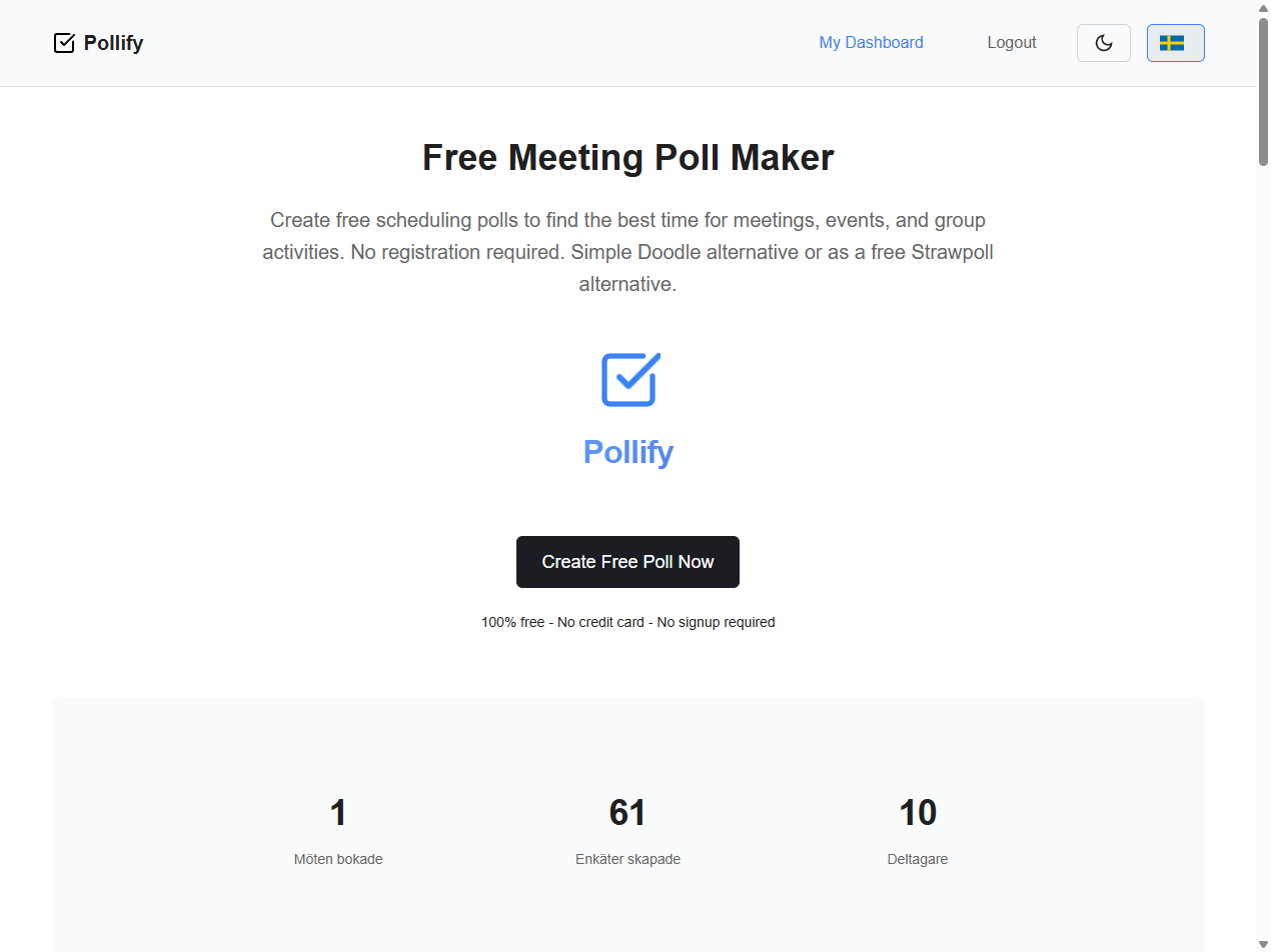 Pollify - Main product screenshot demonstrating key features and user interface