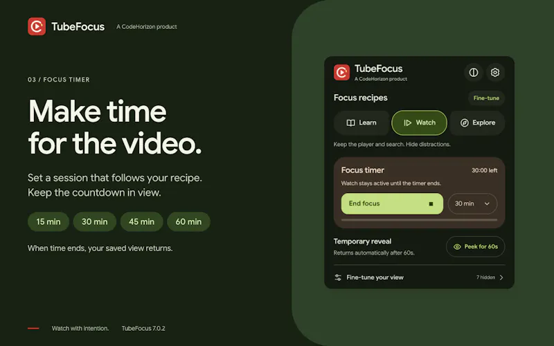 TubeFocus screenshot 5