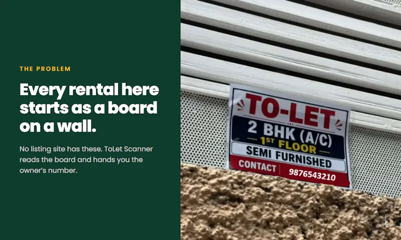 ToLet Scanner screenshot 1