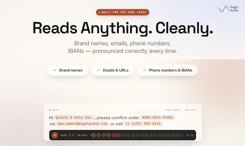 KugelAudio screenshot 3