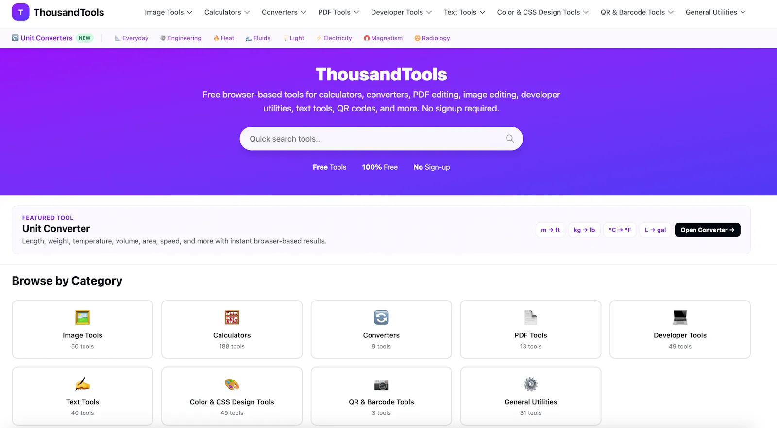 ThousandTools screenshot 1