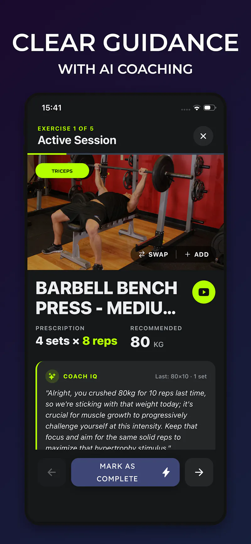 GymLensIQ - AI Workout Coach screenshot 4
