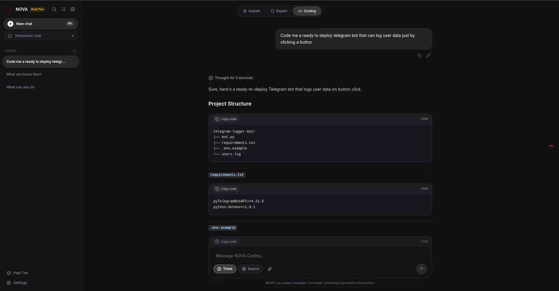 NOVA - UNCENSORED AI CHATBOT gallery image