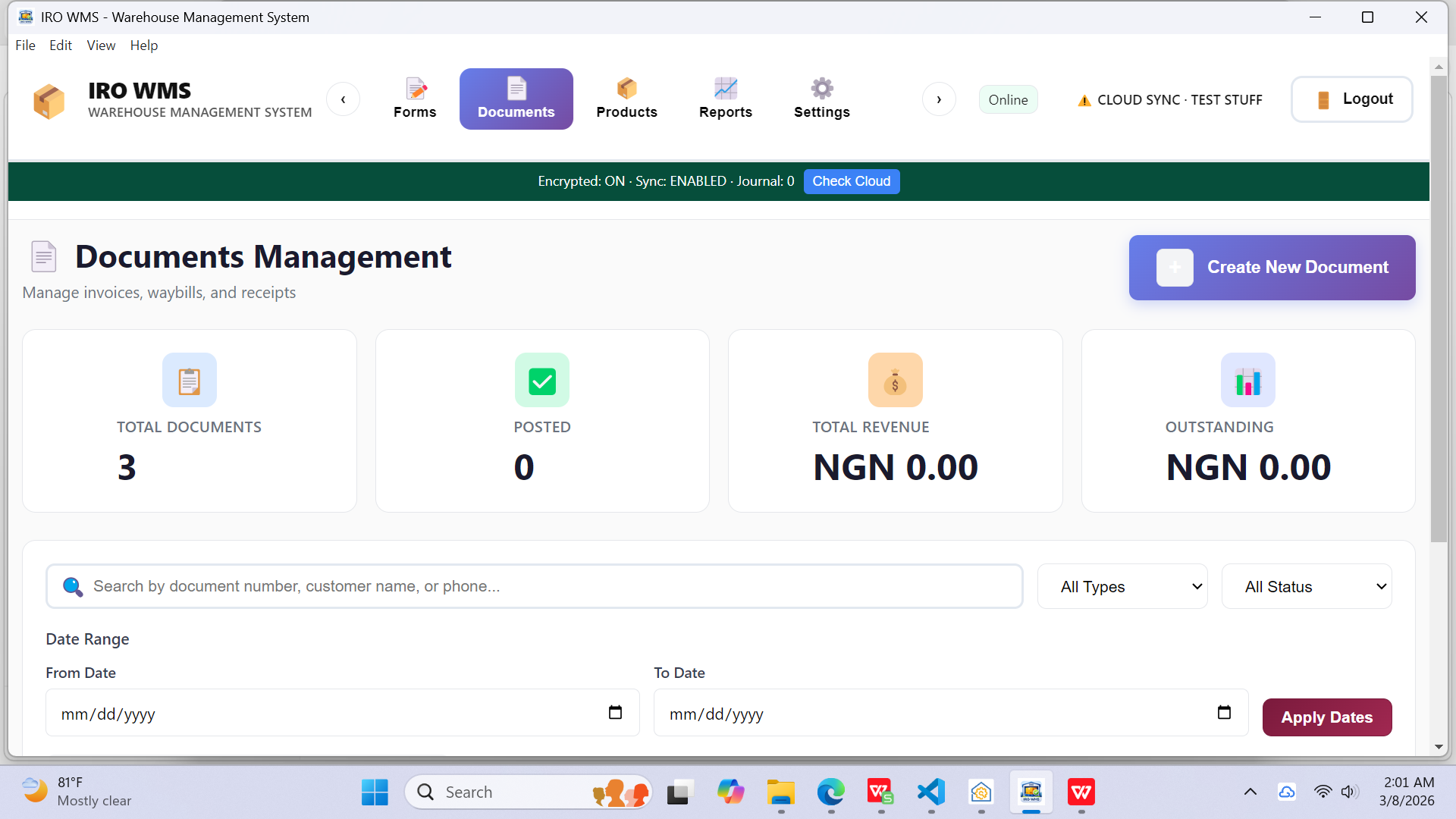 IRO-WMS - Screenshot 3 showing product features and functionality