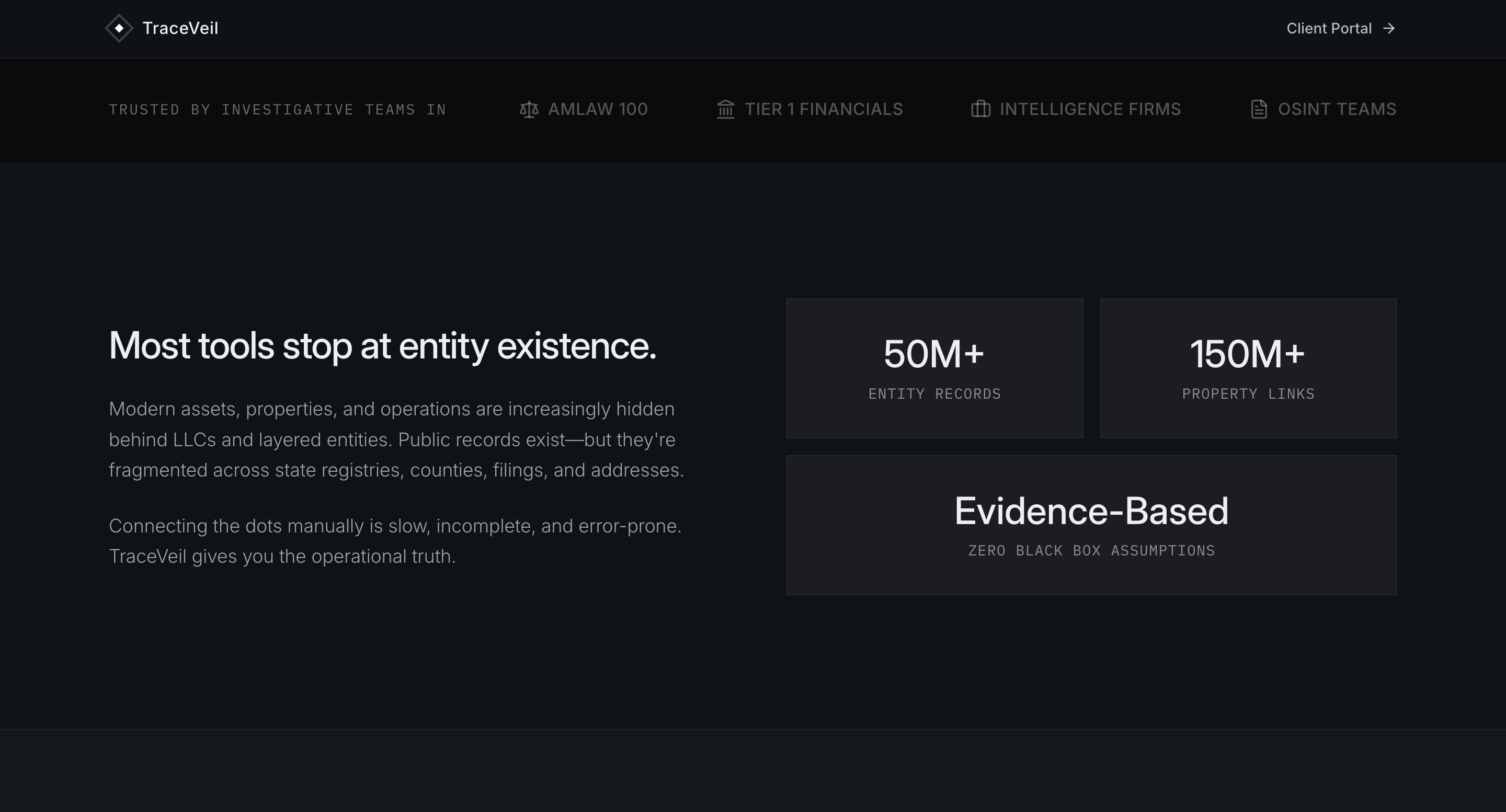TraceVeil - Screenshot 4 showing product features and functionality