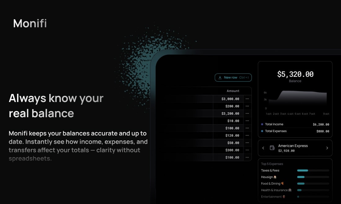Monifi - Screenshot 5 showing product features and functionality