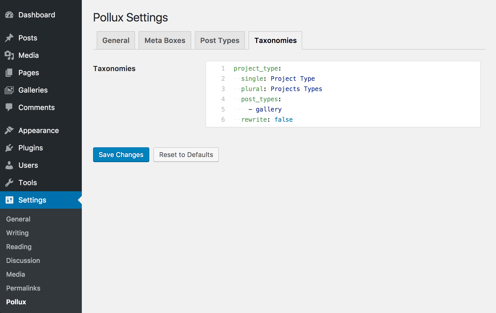 Pollux gallery image