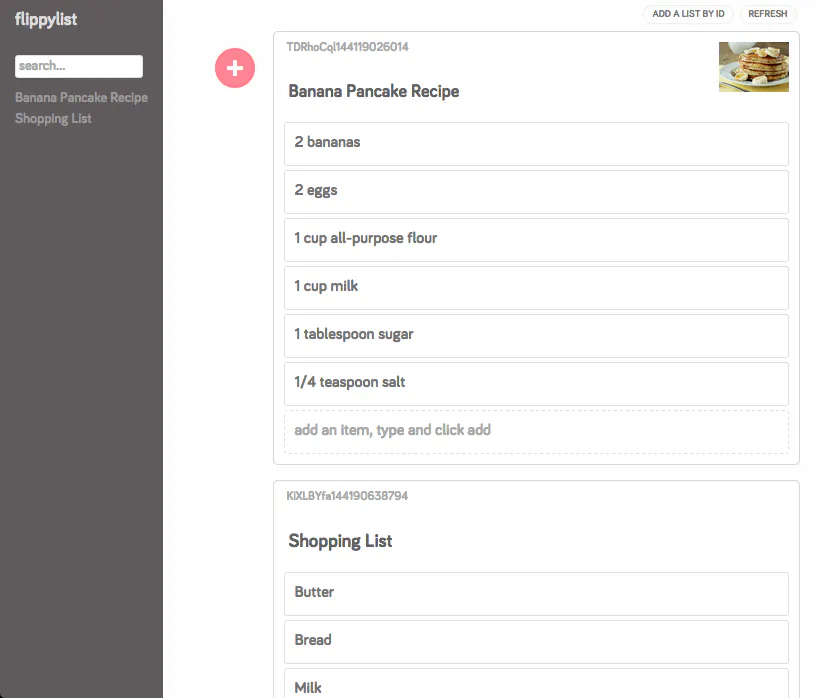 flippylist for iOS