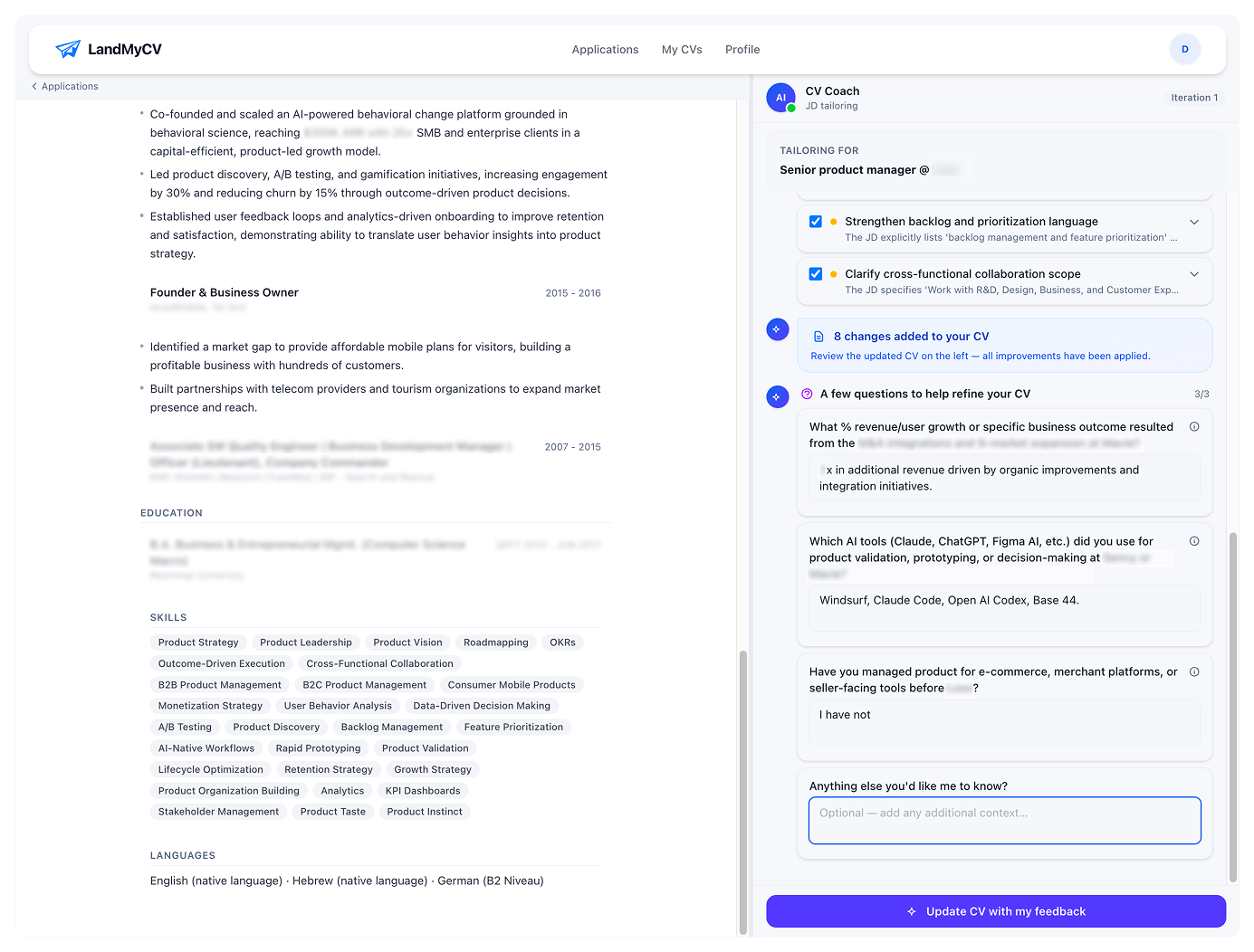 LandMyCV gallery image