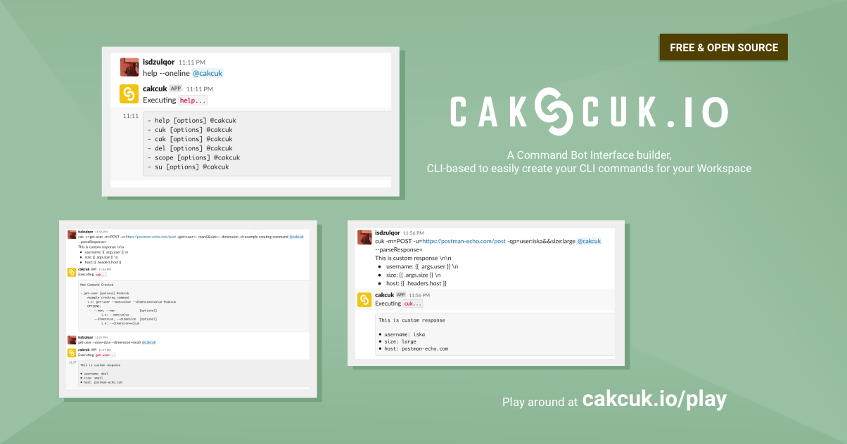 Cakcuk • Command Bot Interface gallery image