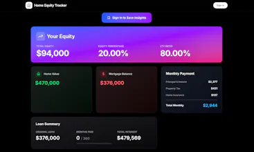 Home Equity Tracker gallery image