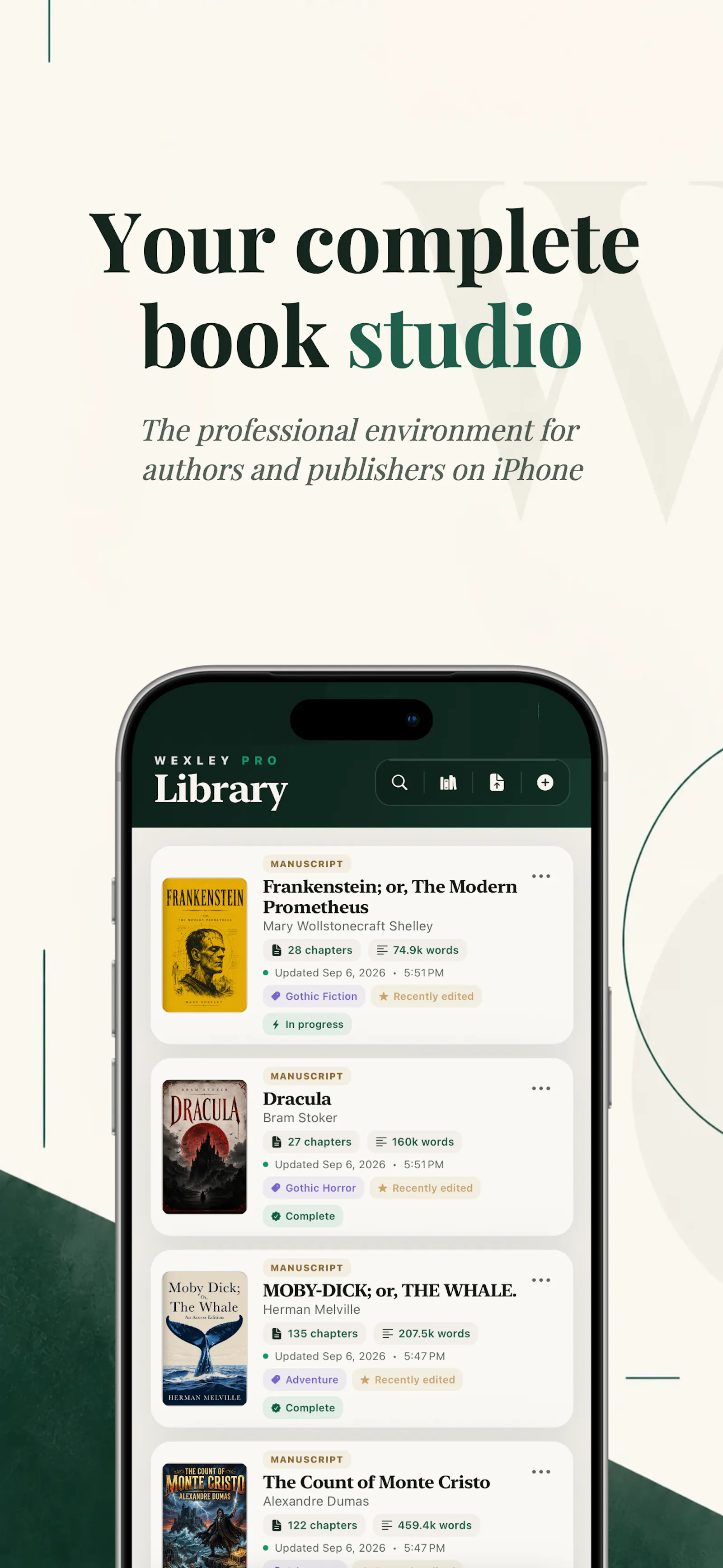Wexley Pro: Publishing Studio screenshot 2
