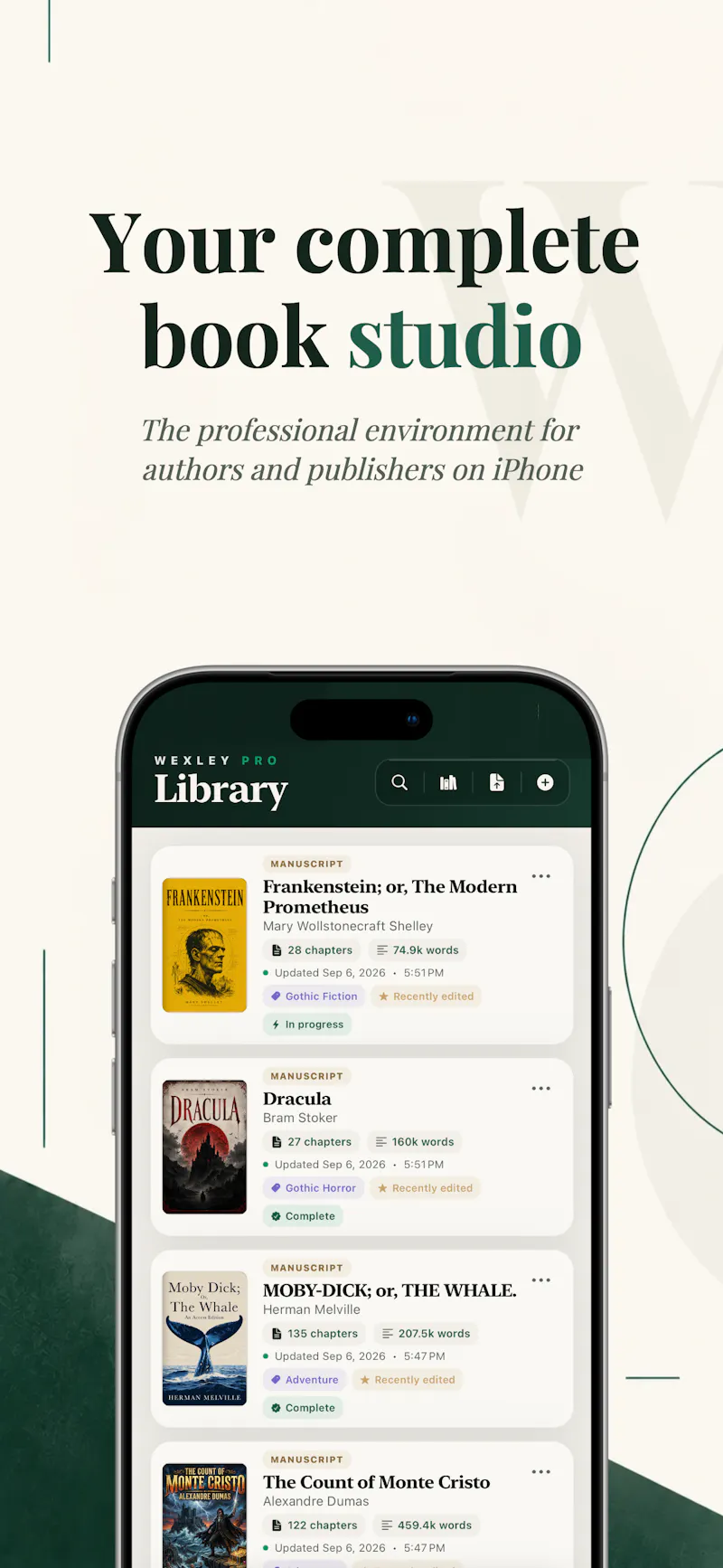Wexley Pro: Publishing Studio screenshot 2