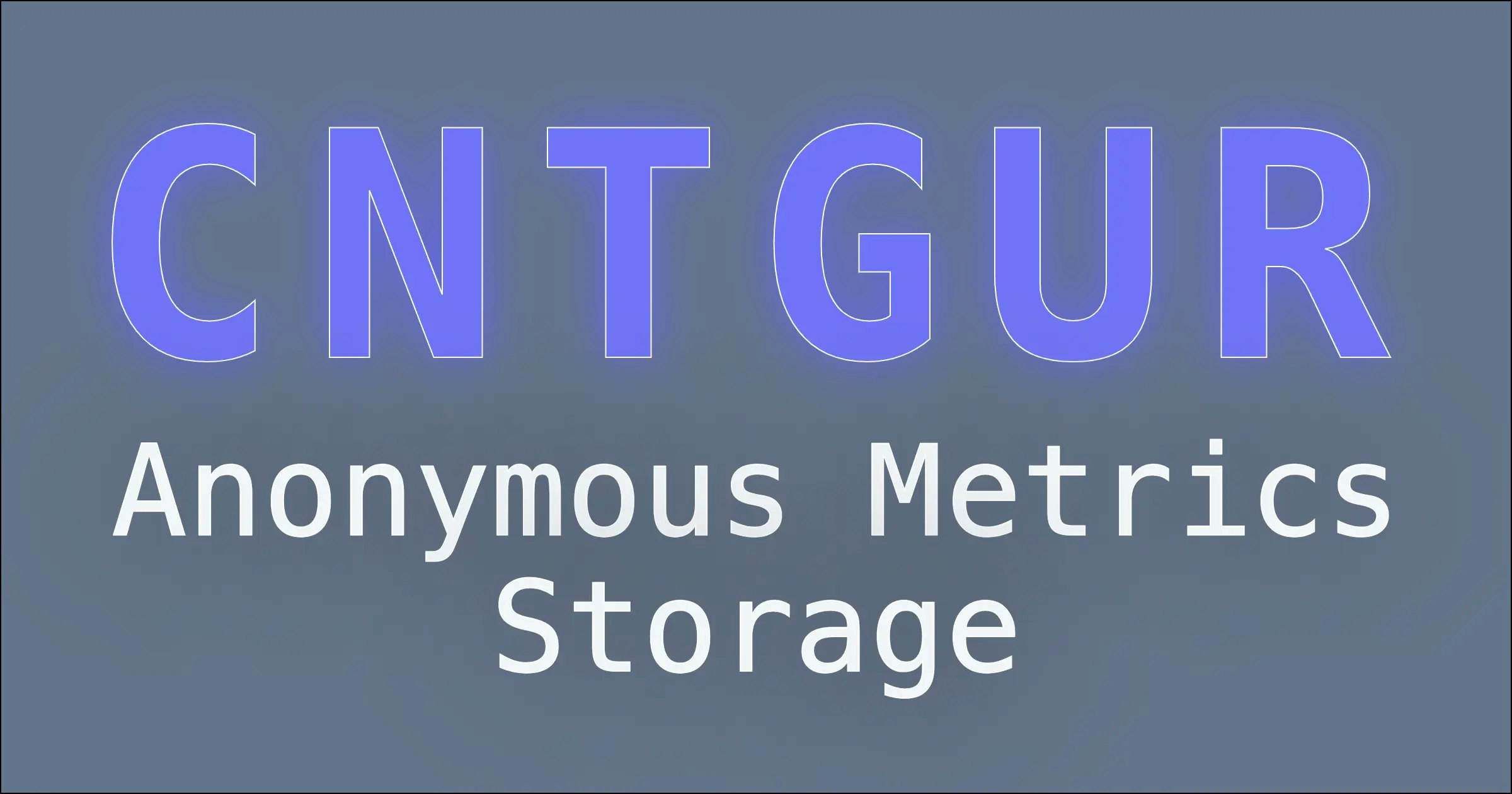 Média Cntgur - Stockage de mesures anonymes pour les scripts CLI et les appareils IoT. 1