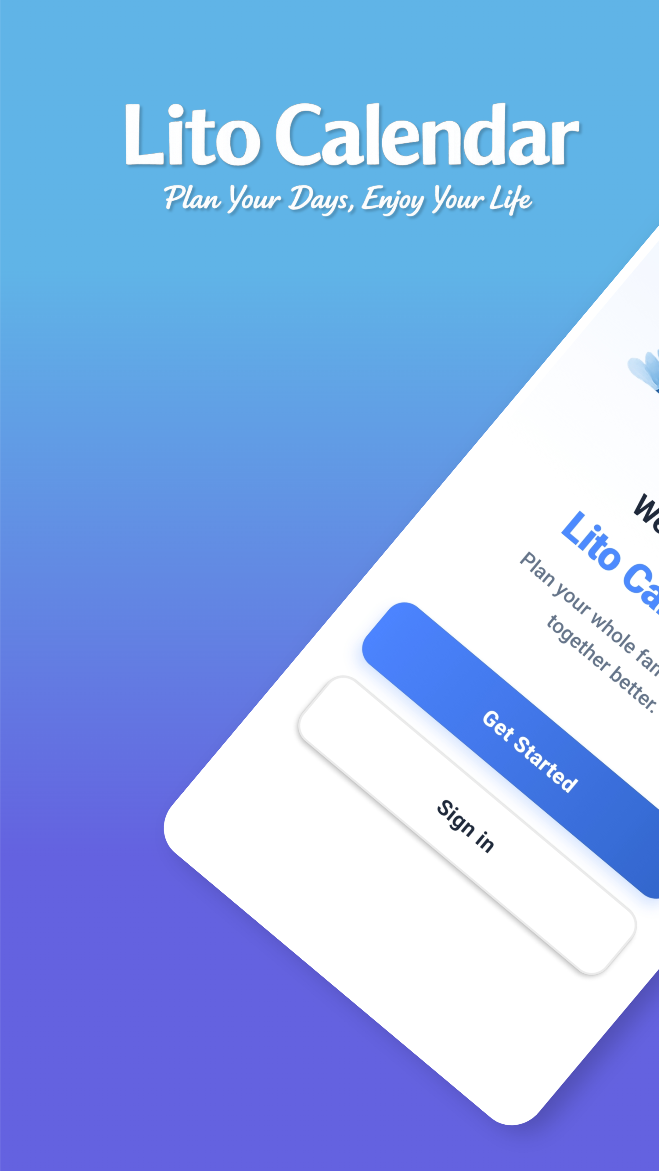 Lito Calendar - Main product screenshot demonstrating key features and user interface