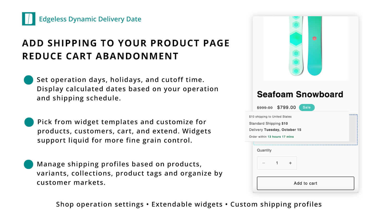 Dynamische leverdatum - Shopify -app voor zeer aanpasbare afleverdatumdisplay media 2