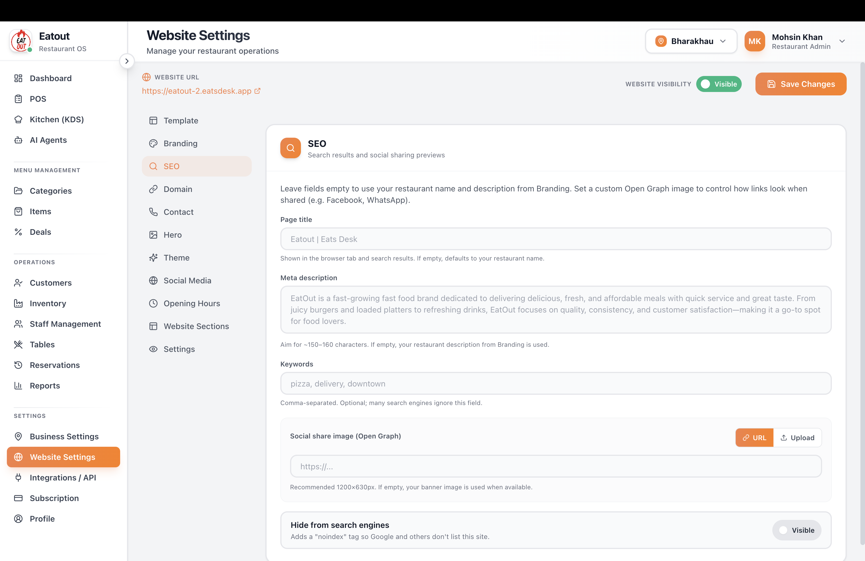 EatsDesk — Restaurant OS for Fast Food gallery image