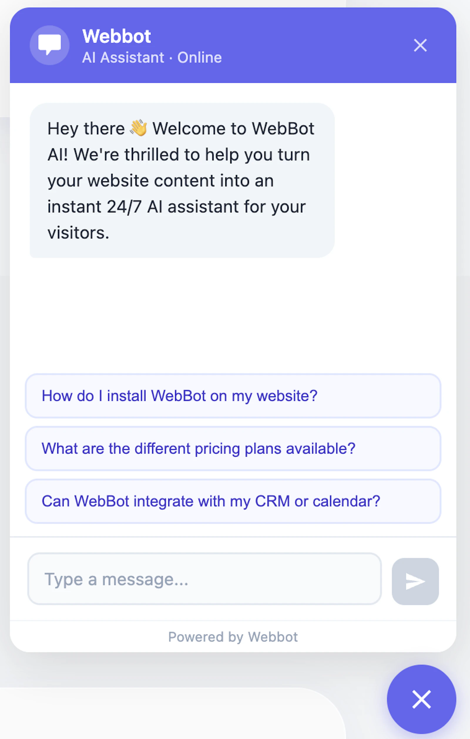 WebBot screenshot 2