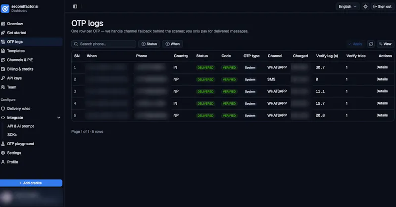 SecondFactor screenshot 3