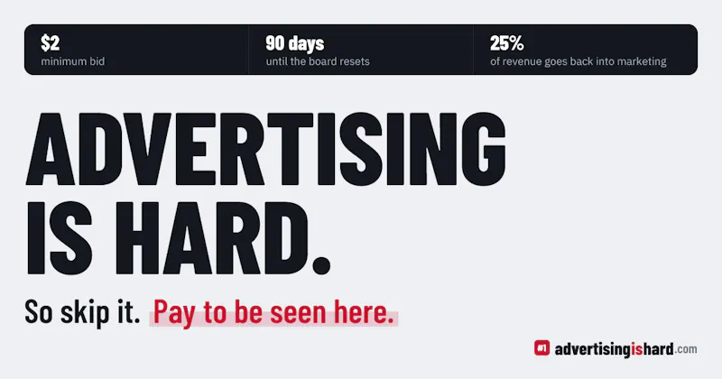 AdvertisingisHard.com screenshot 1