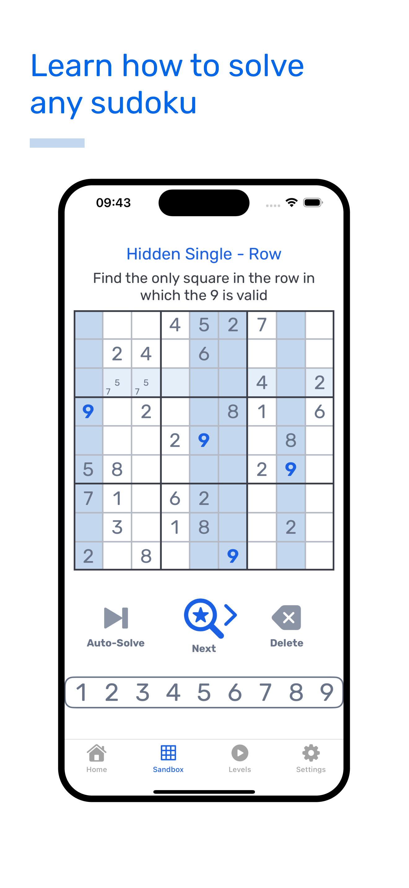 Sudokusmart iOS - App Sudoku gratuita con livelli e suggerimenti avanzati media 4