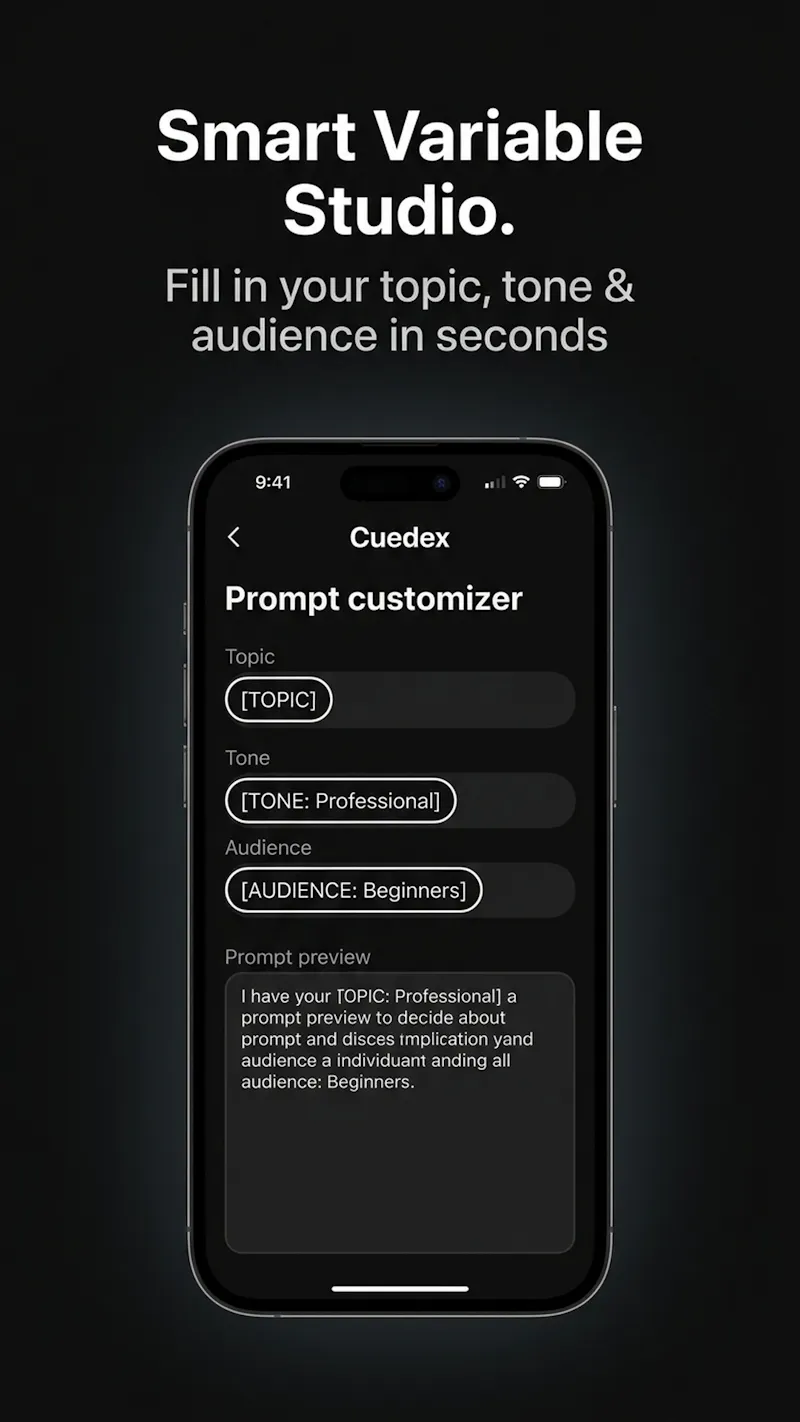 Cuedex: AI Prompt Library screenshot 5