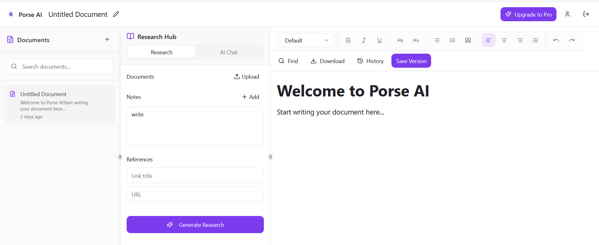PorseAI - Screenshot 5 showing product features and functionality