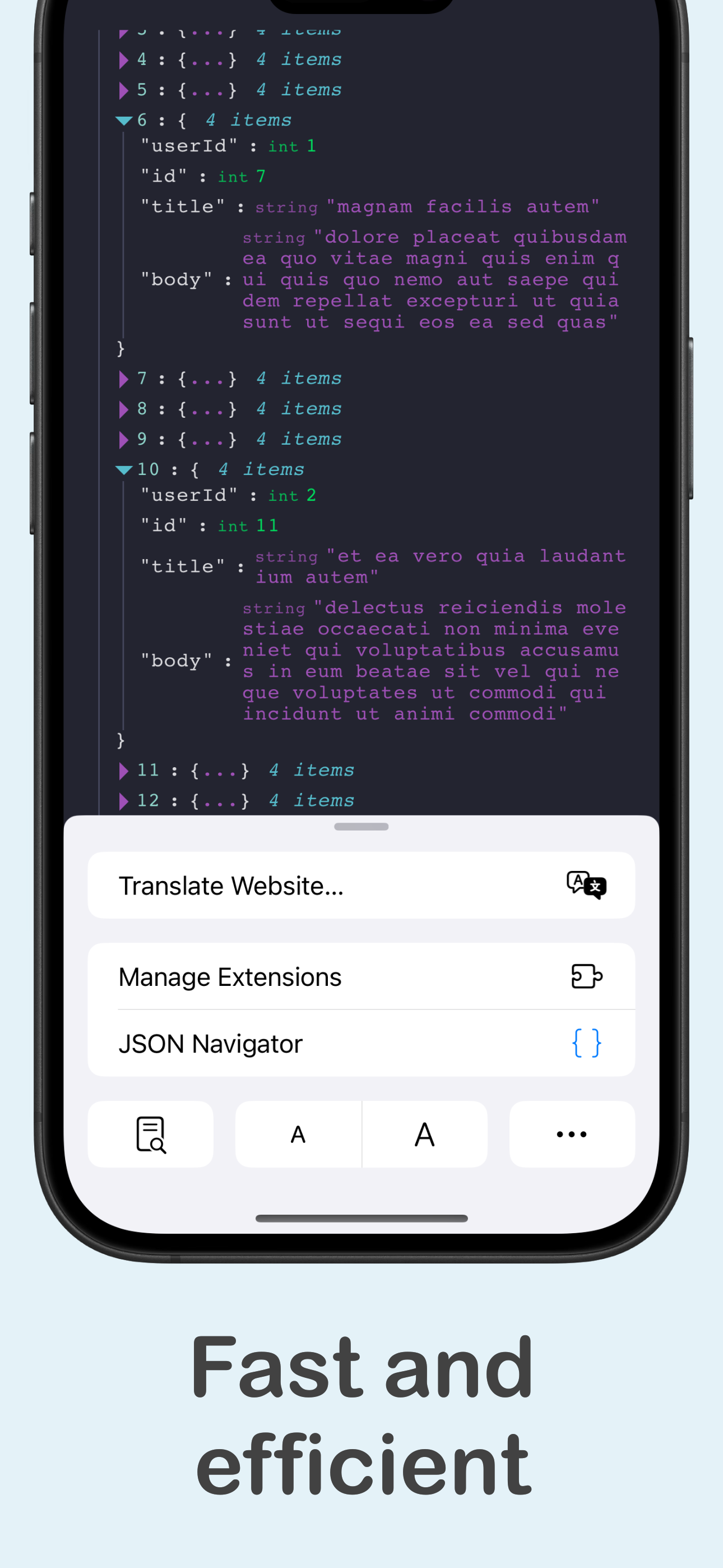 Json Navigator - Украсить вывод JSON в сафари медиа 4