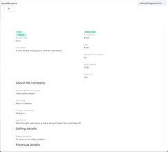 SeedAcquire buy or sell a startup gallery image