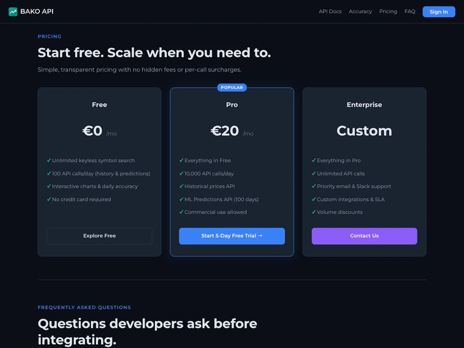 BAKO API screenshot 6