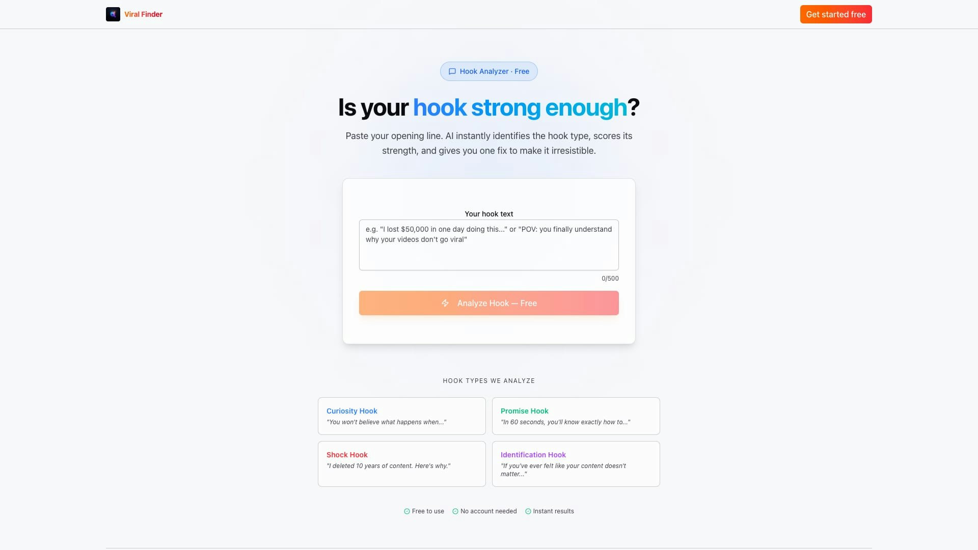 Viral Finder - Screenshot 2 showing product features and functionality